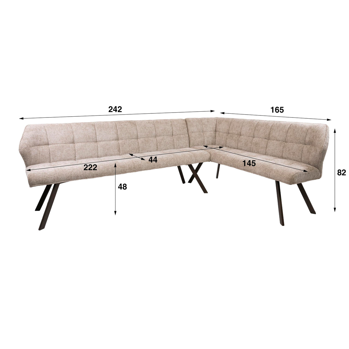 Ecksofa Raster rechts