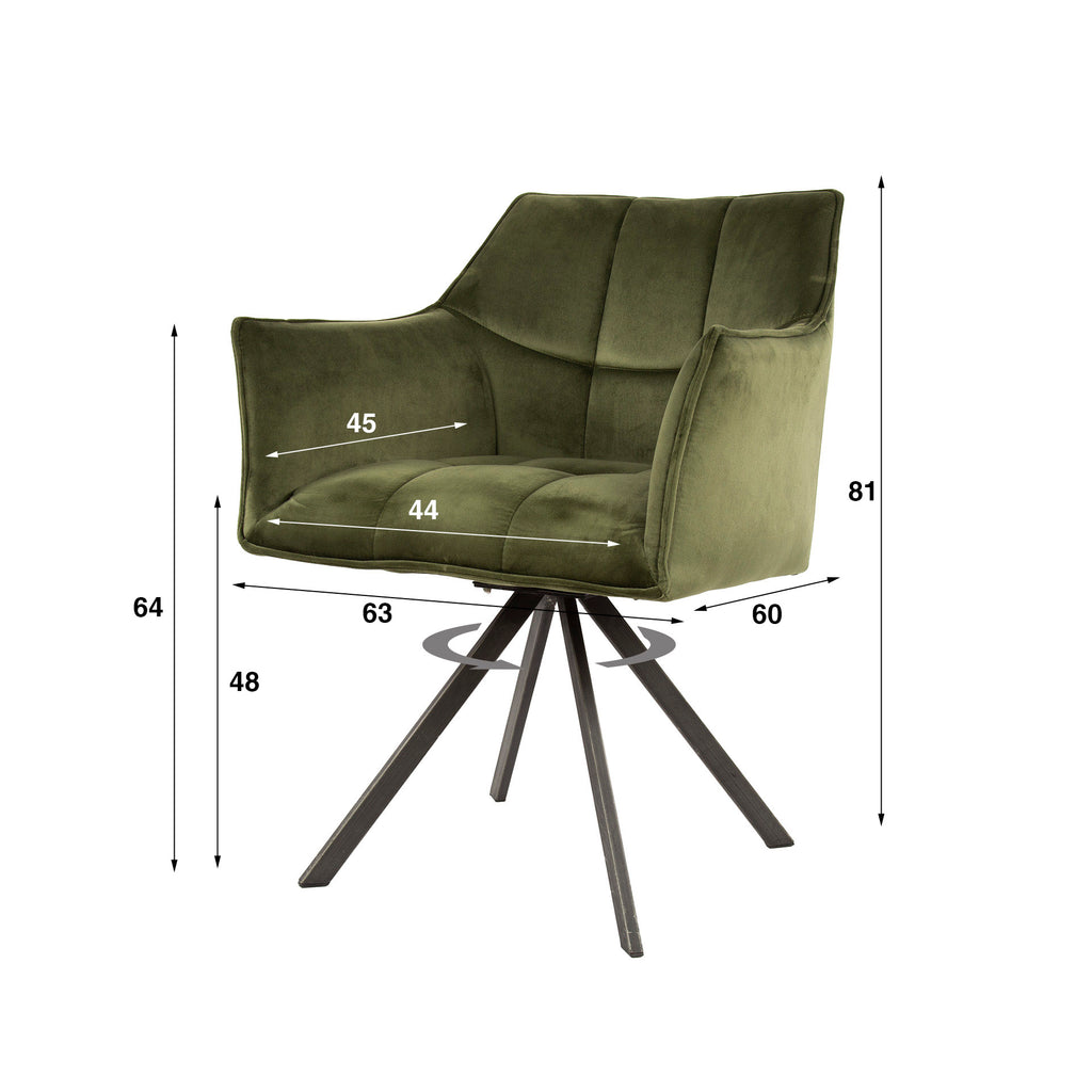 Armstuhl, drehbar, 2er-Pack
