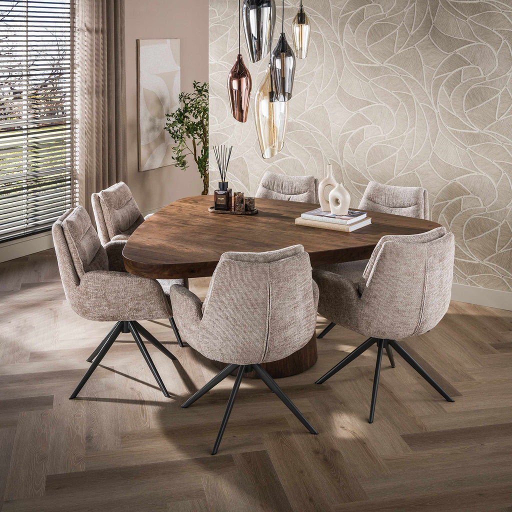 Armlehnstuhl Lounge, drehbar, 2er-Pack