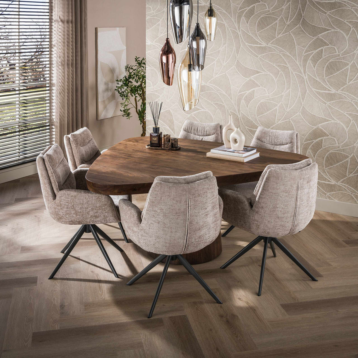 Armlehnstuhl Lounge, drehbar, 2er-Pack