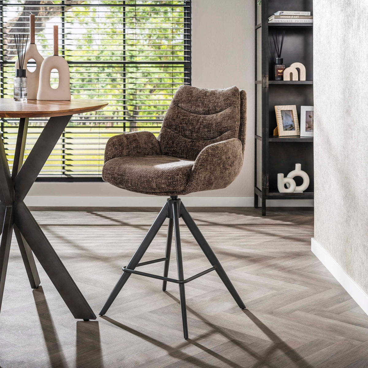 Barstuhl Lounge, drehbar, 2er-Pack