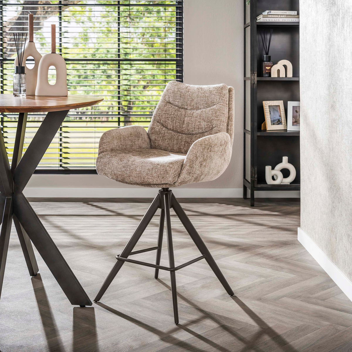 Barstuhl Lounge, drehbar, 2er-Pack