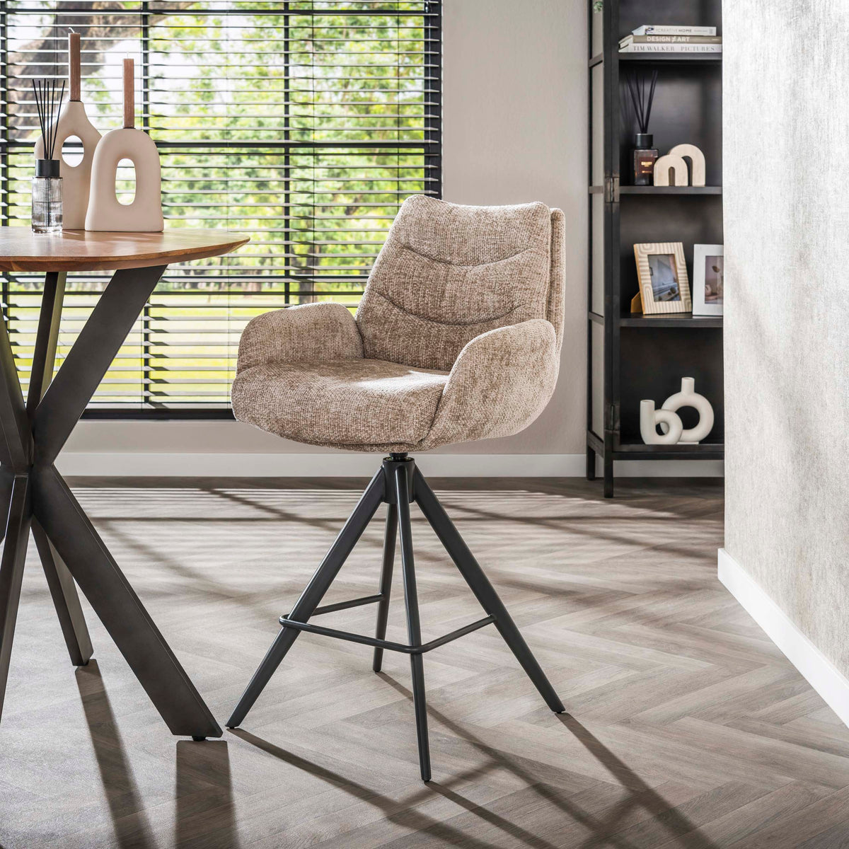 Barstuhl Lounge, drehbar, 2er-Pack