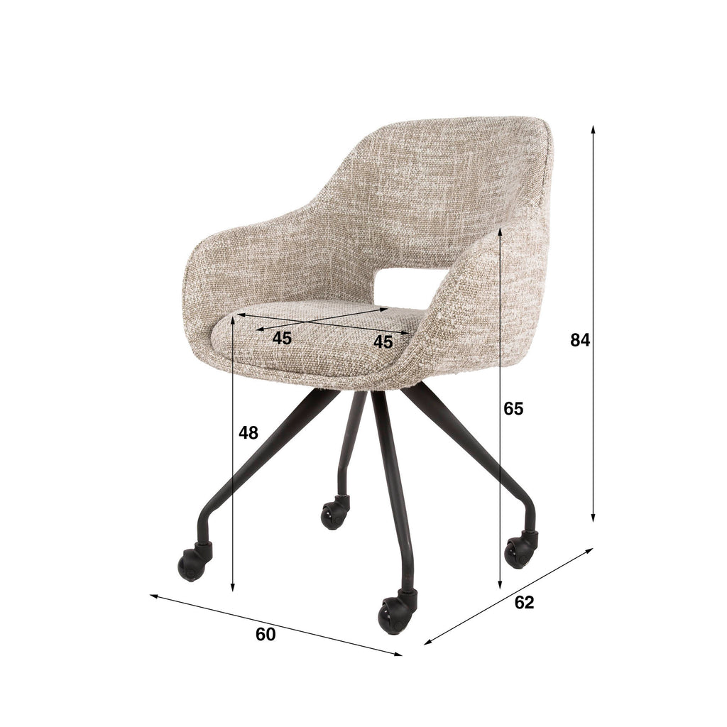 Armlehnstuhl Spring Rollen 2er-Pack