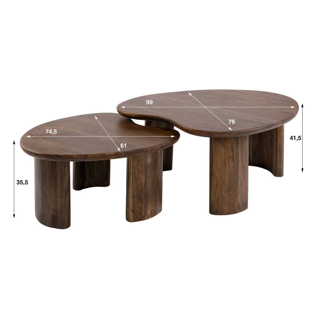 Couchtisch Mova Set aus 2