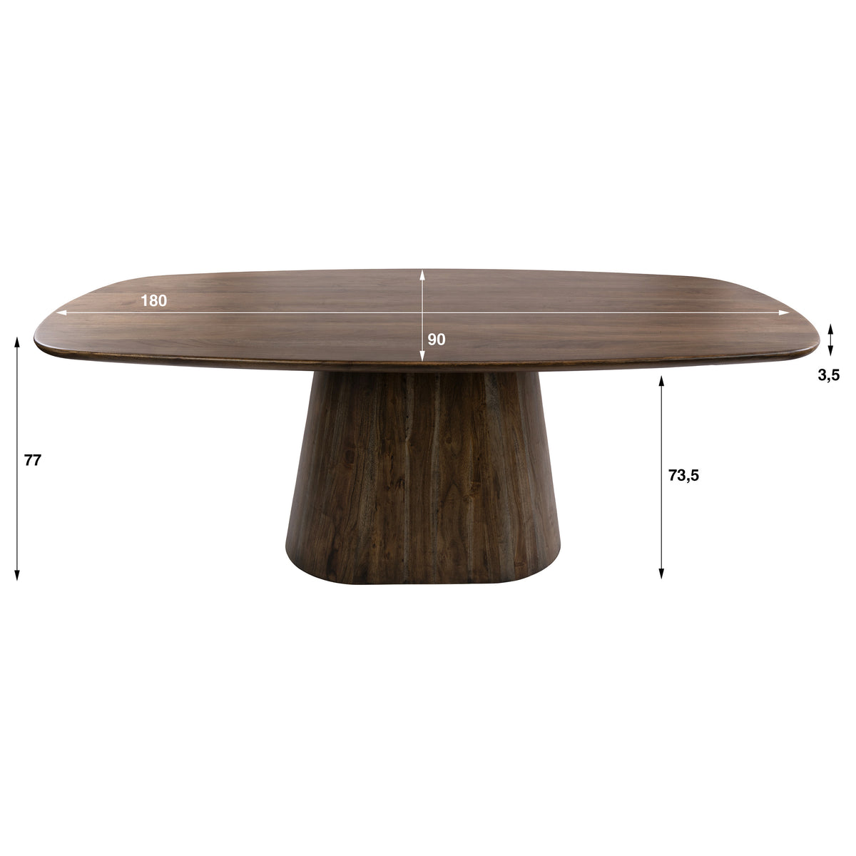 Esstisch Central oval 180 cm