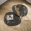 Couchtisch Fossil organisch Set aus 2