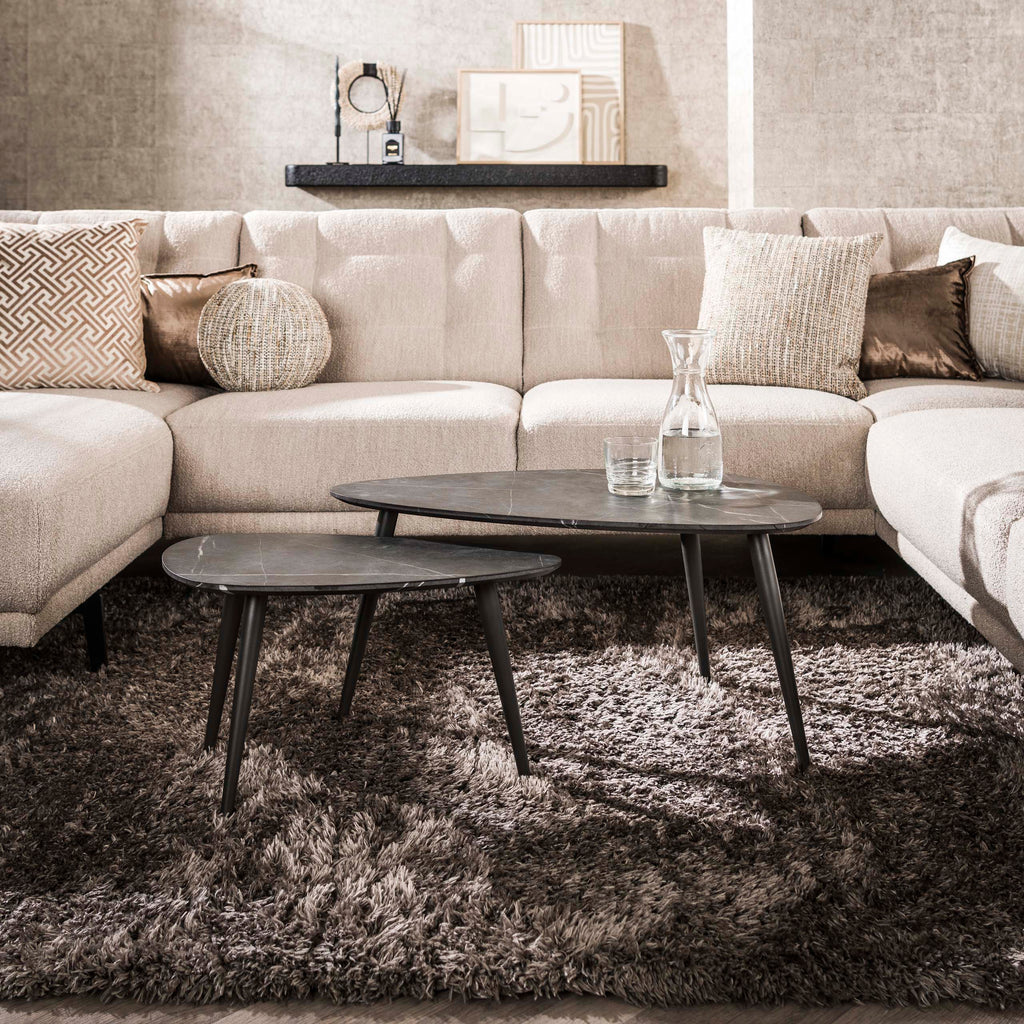 Couchtisch Onyx birnenförmig Set aus 2