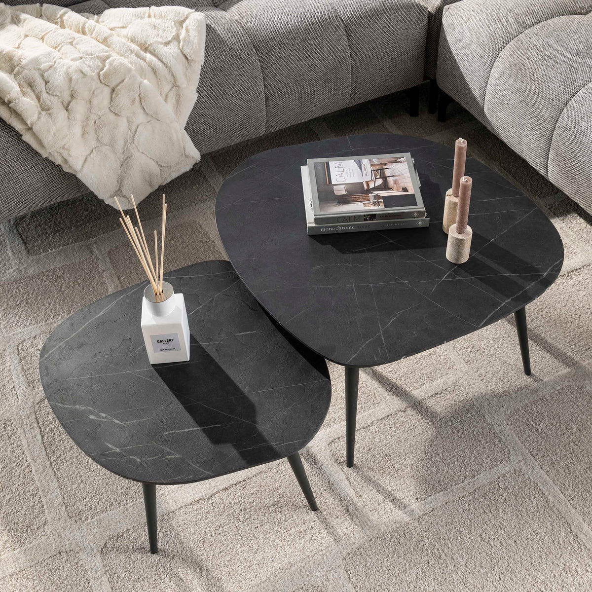 Couchtisch Onyx Rock 2er Set