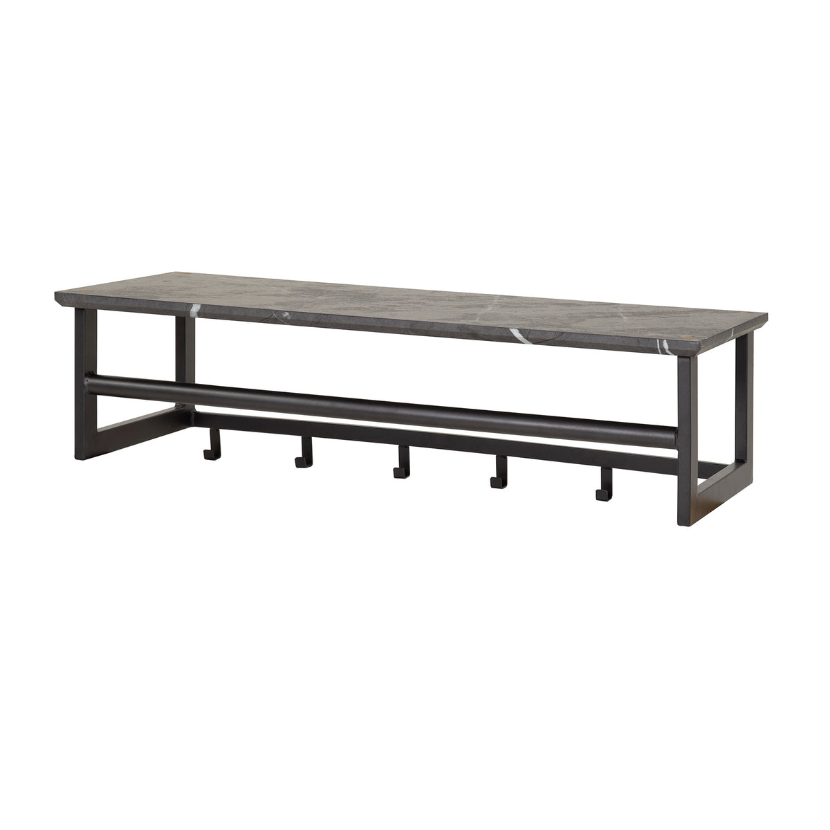 Garderobe Tenaro: Kleiderstange und Hutablage, 6 Haken
