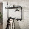 Garderobe Tenaro hoch mit Kleiderstange und Hutablage 2x10 Haken