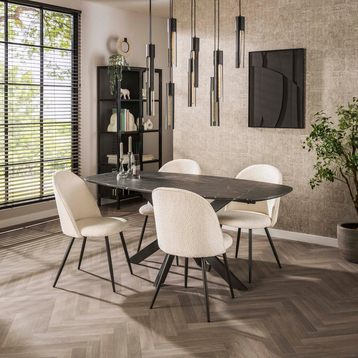 Onyx Cross Esstisch oval 180cm