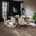 Esstisch Onyx Cross oval 215cm