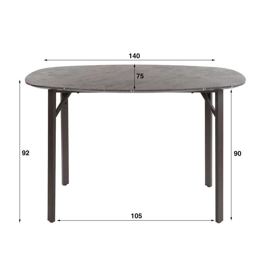 Bartisch Onyx oval 140cm