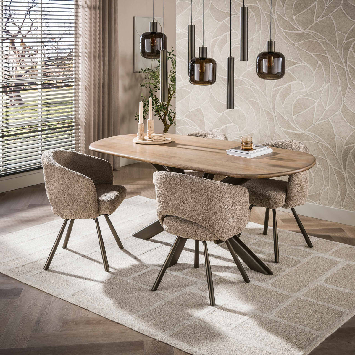 Esstisch Cliff oval 180cm