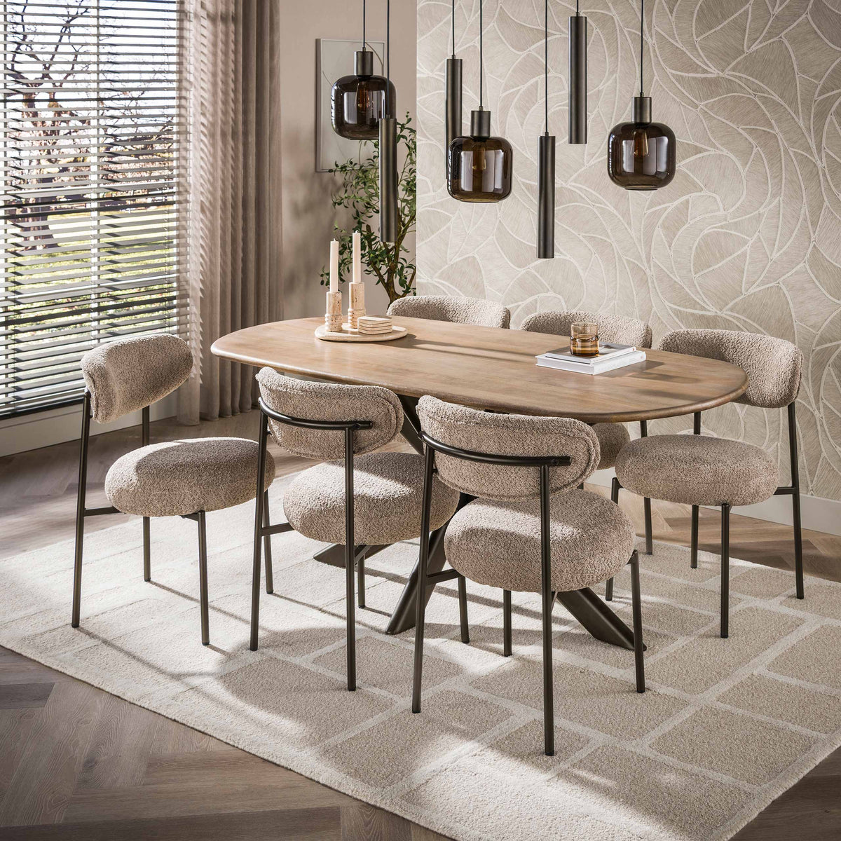 Esstisch Cliff oval 180cm