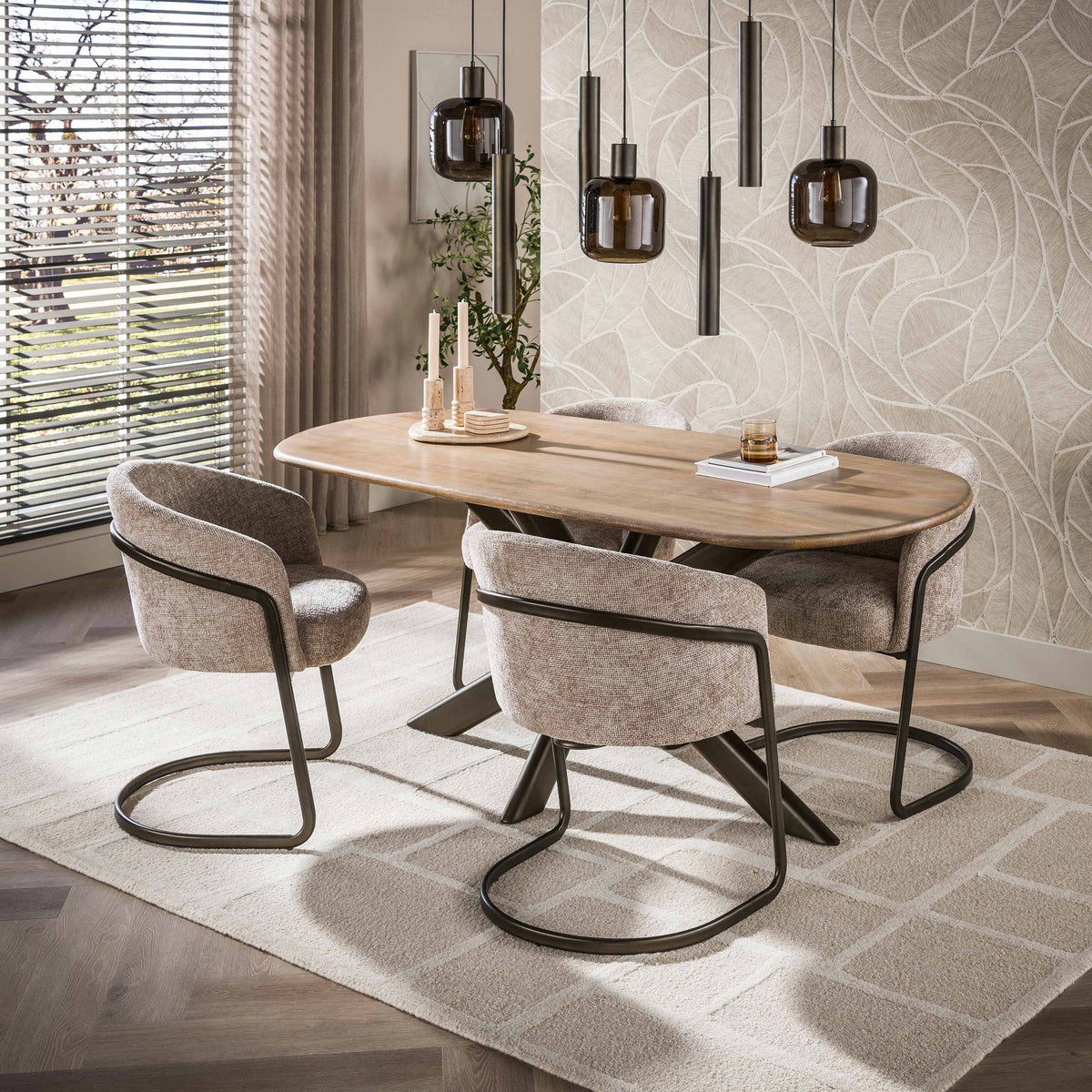Esstisch Cliff oval 180cm