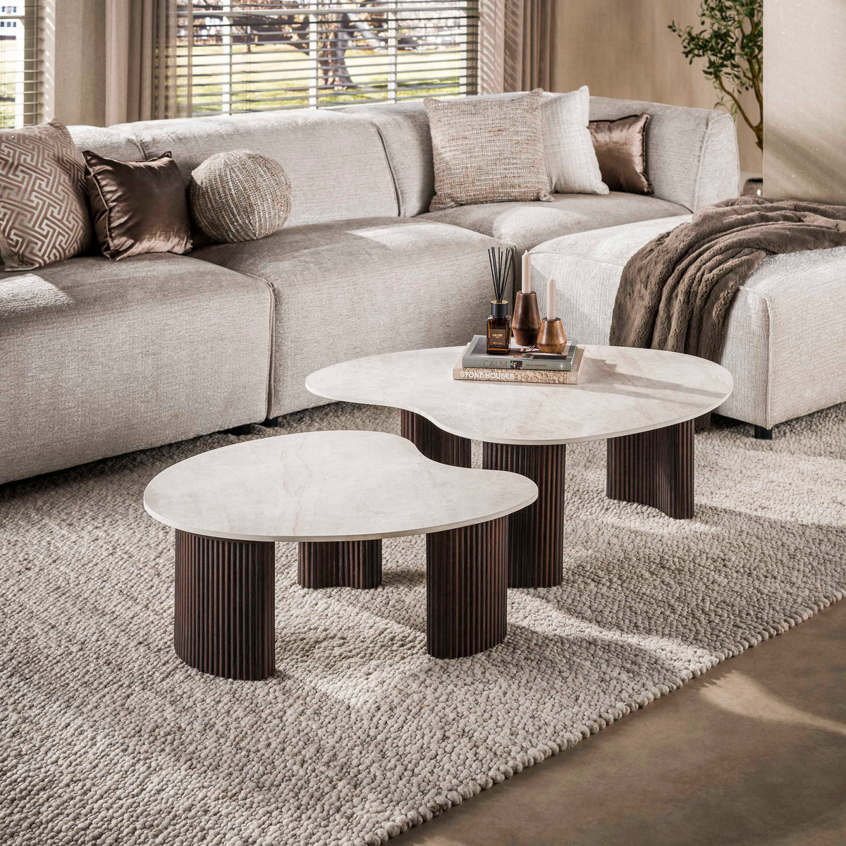 Couchtisch Ceramo aperto 2er Set