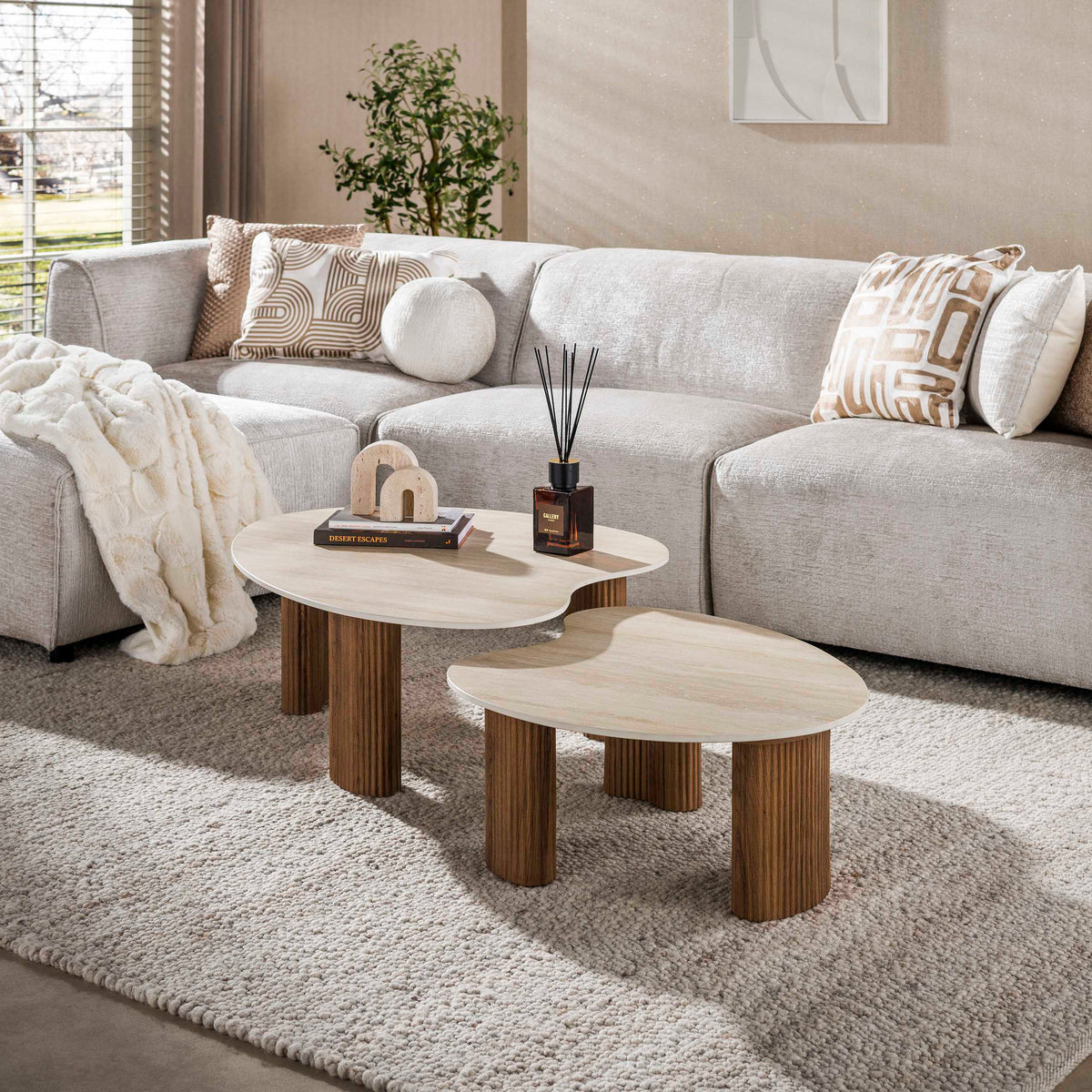 Couchtisch Ceramo aperto 2er Set