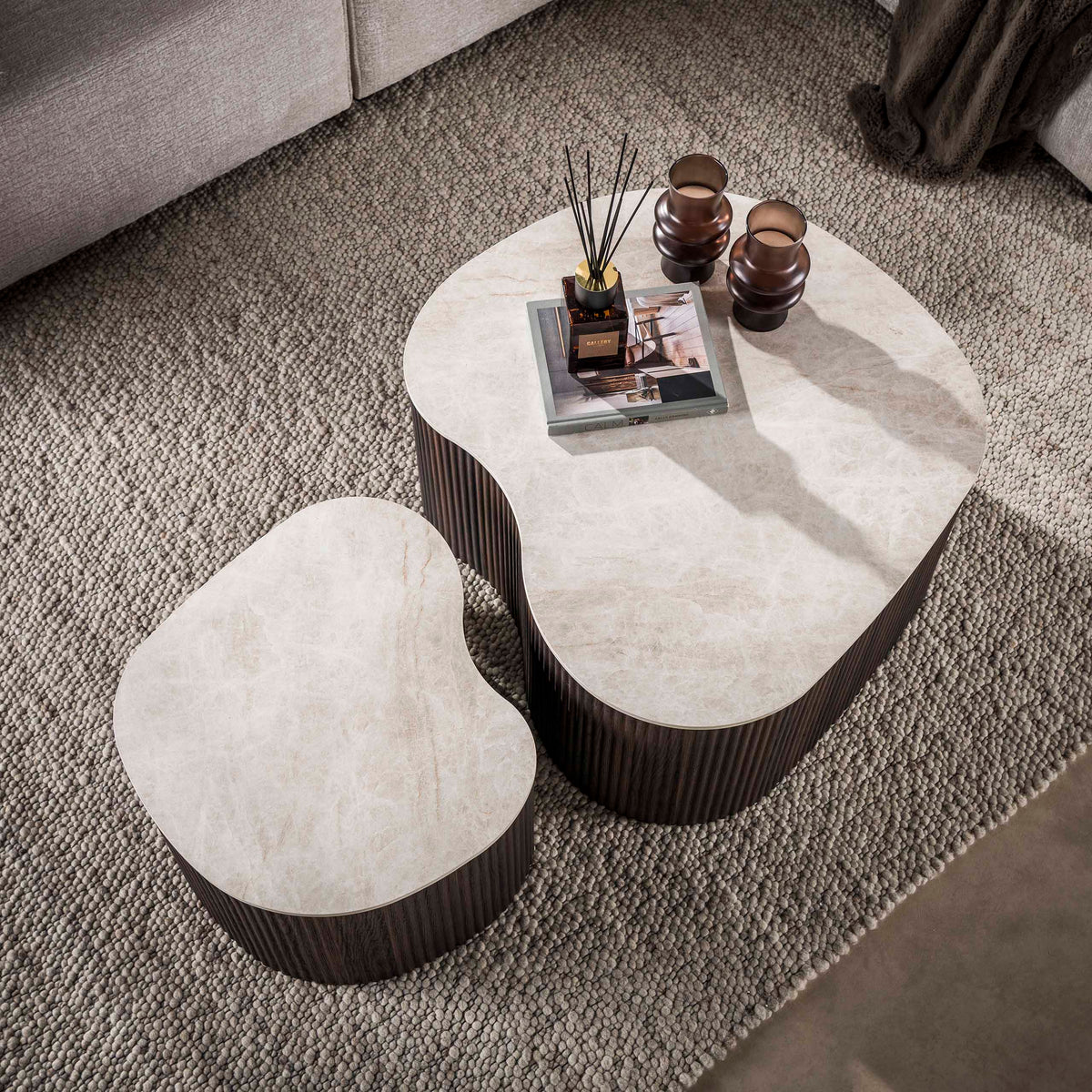 Couchtisch Ceramo medio 2er-Set