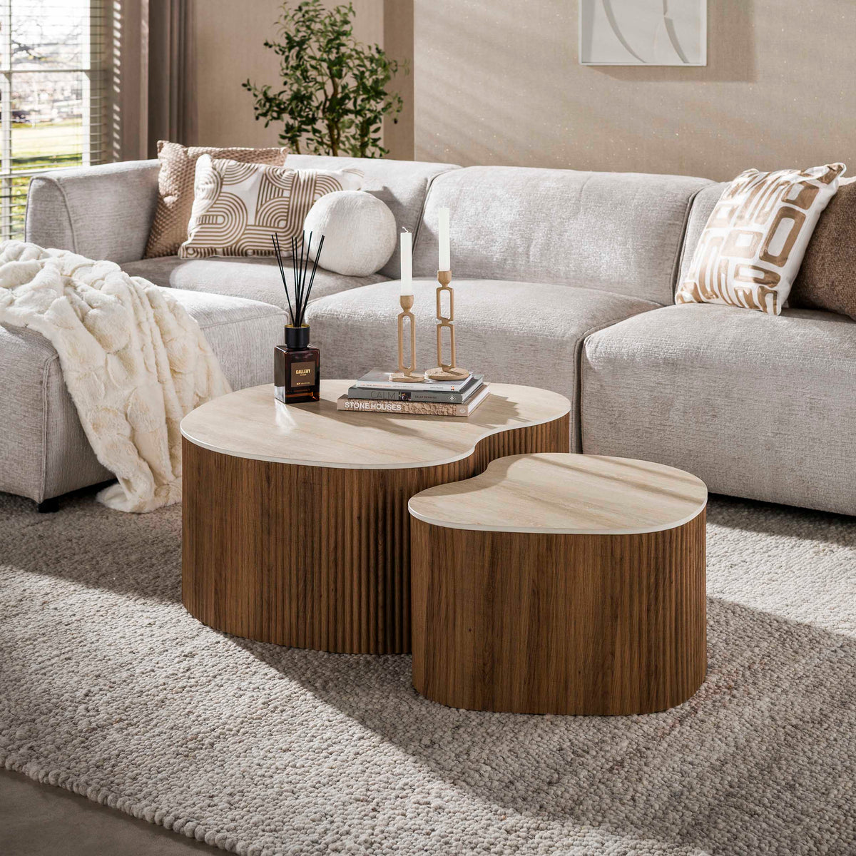 Couchtisch Ceramo medio 2er-Set