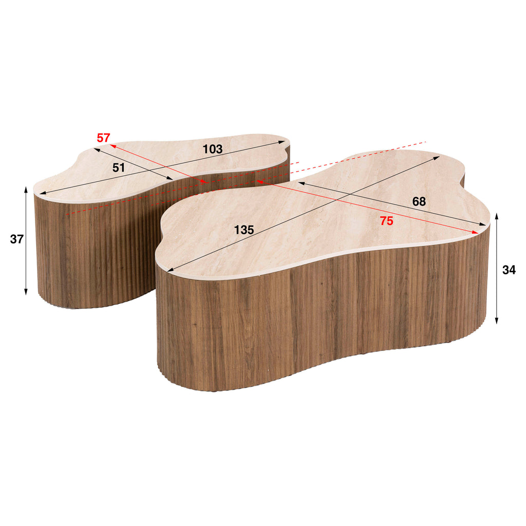 Couchtisch Ceramo Grande 2er-Set