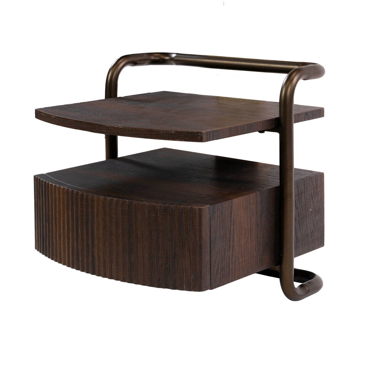 Floating bedside table Bend 1 drawer