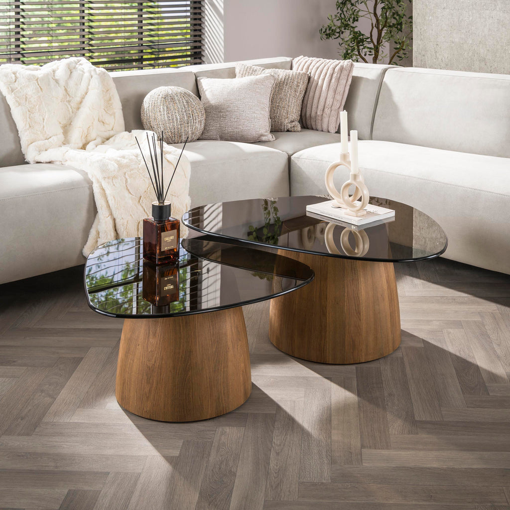 Couchtisch Tinto dreieckig 2er Set