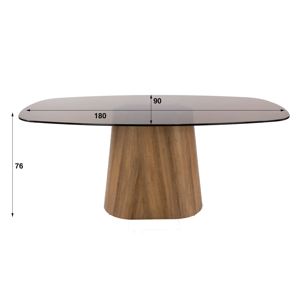 Esstisch Tinto Centro Glas oval 180cm