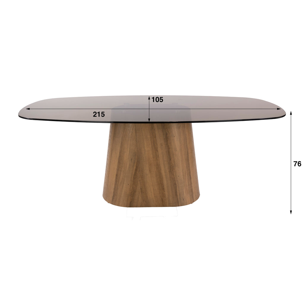 Esstisch Tinto Centro Glas oval 215 cm