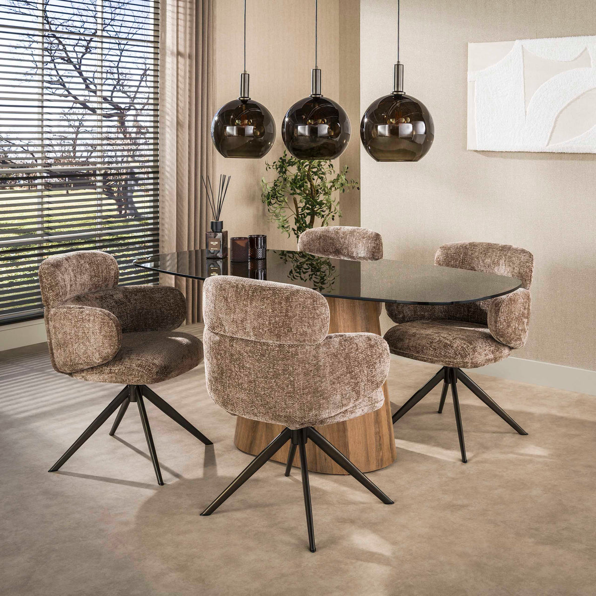 Esstisch Tinto Centro Glas oval 215 cm