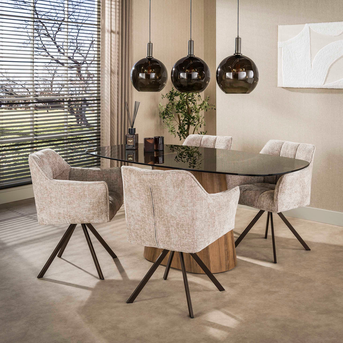 Esstisch Tinto Centro Glas oval 215 cm