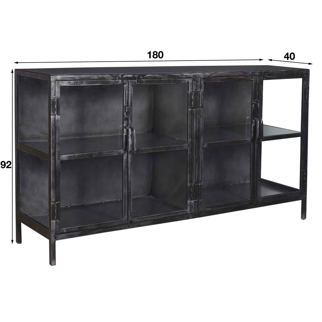 Sideboard Rift Metall 4 Türen