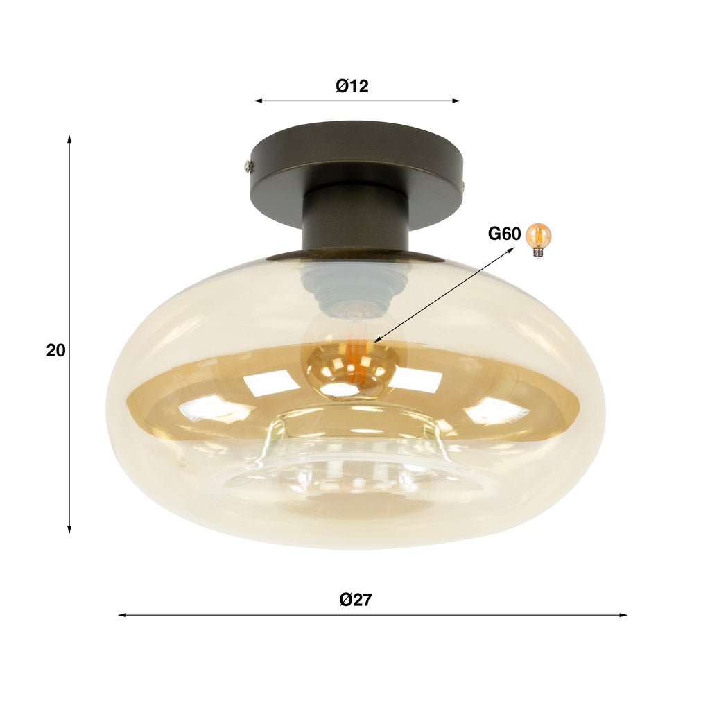 Ceiling light, 1 socket