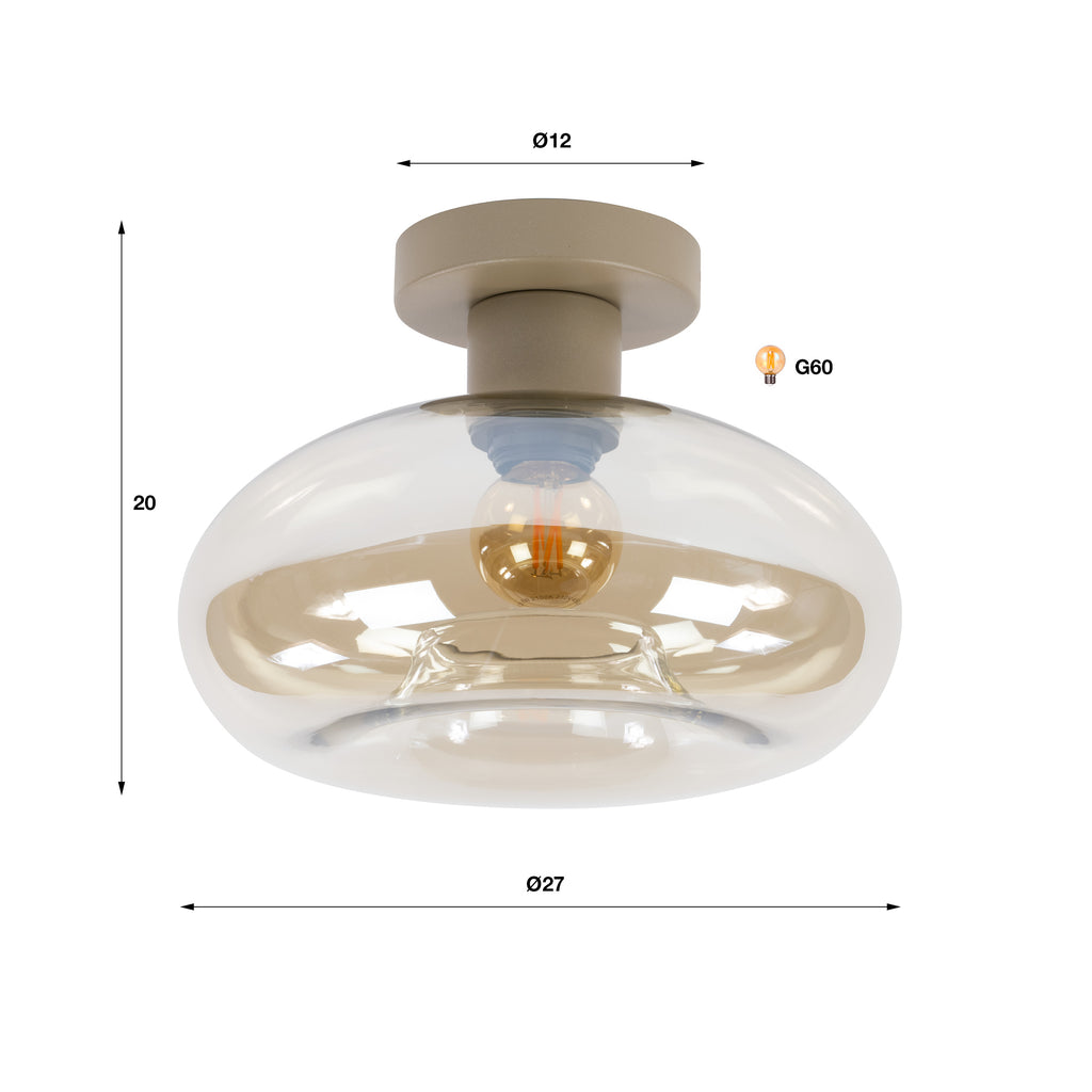 Ceiling light, 1 socket