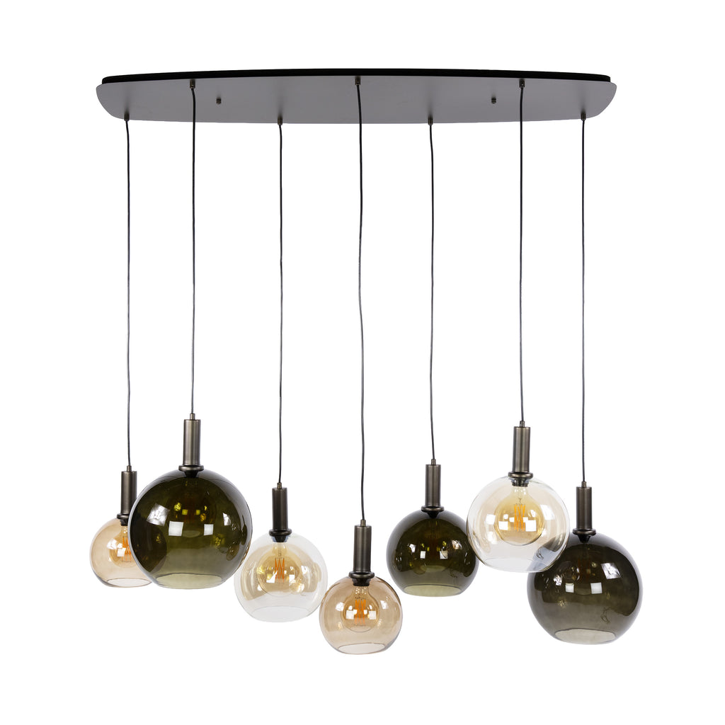 Moka Pendelleuchte 4+3-flammig