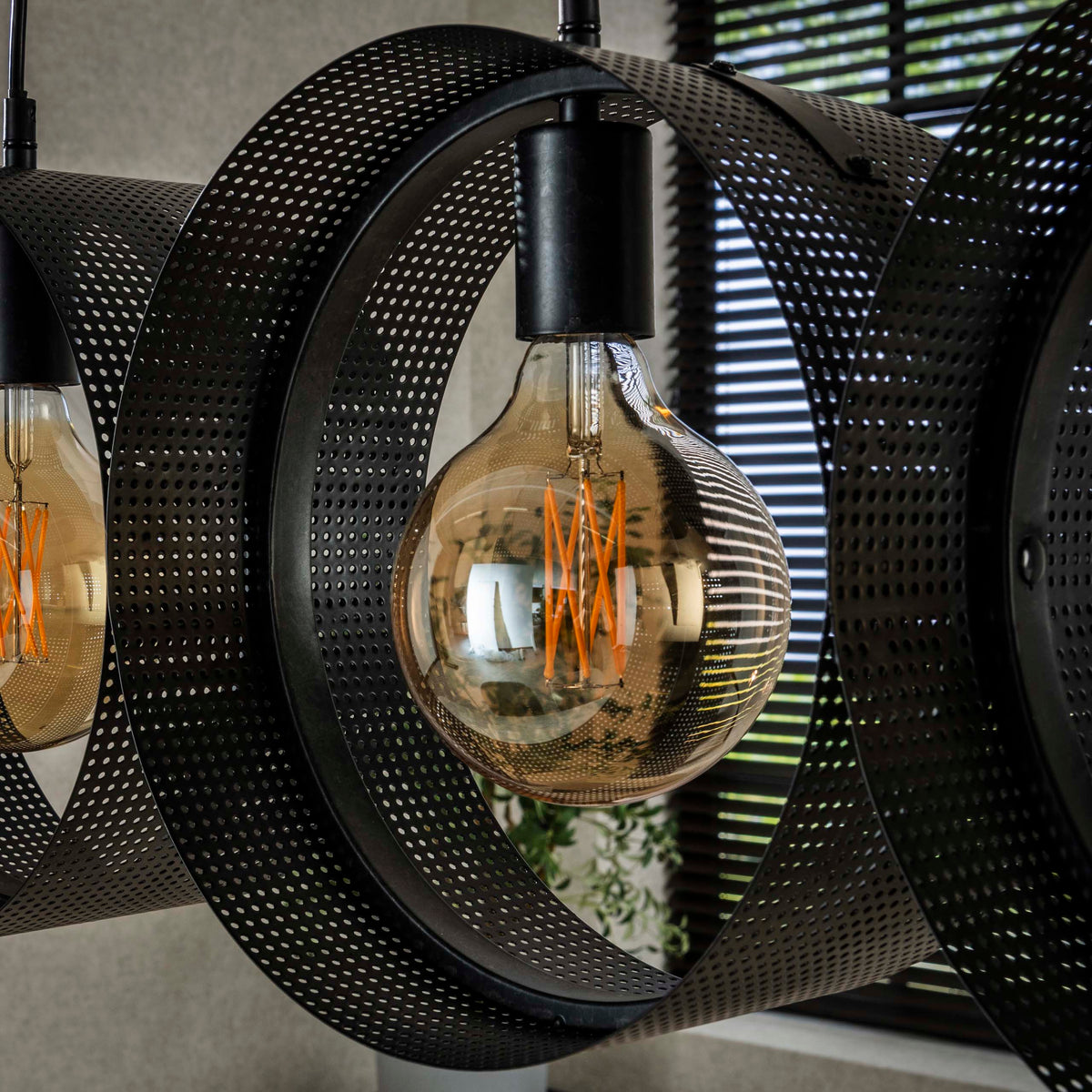 Pendelleuchte Ring mesh 4-Fassungen