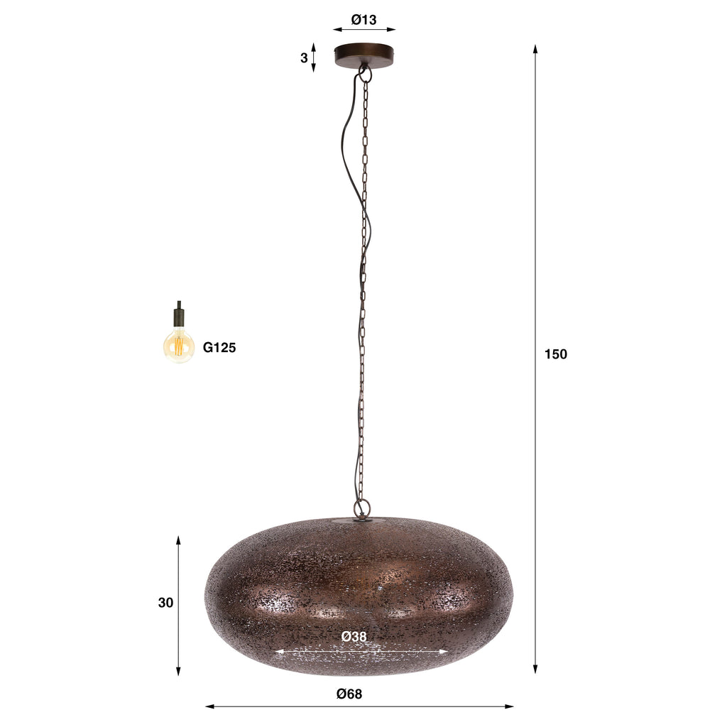 Pendelleuchte Cielo 1-Fassung Ø68cm