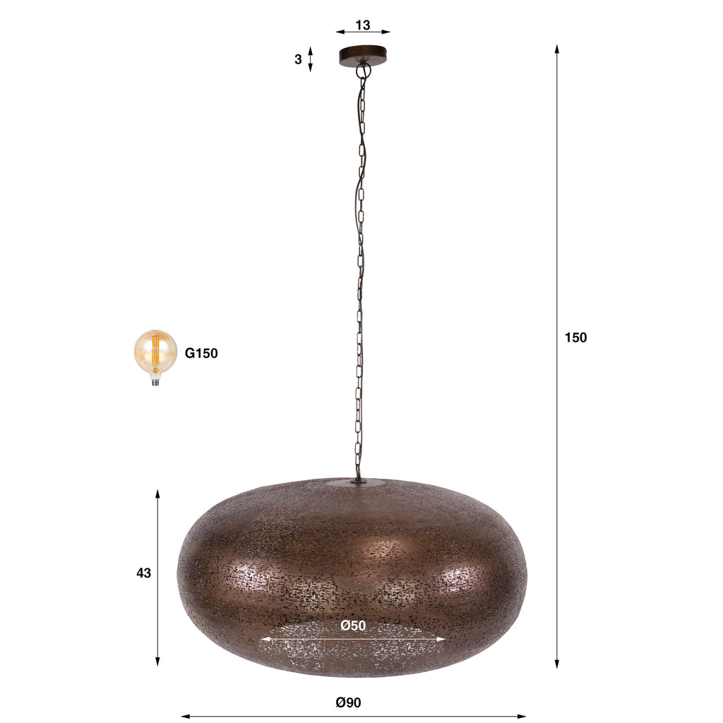 Pendelleuchte Cielo 1-Fassung Ø90cm