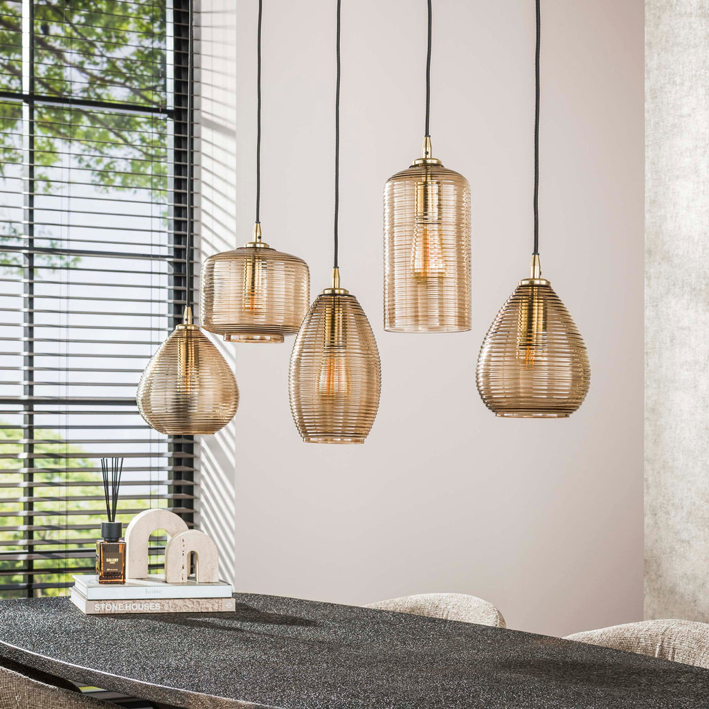 Pendelleuchte Stripe Horizontal 5-flammig