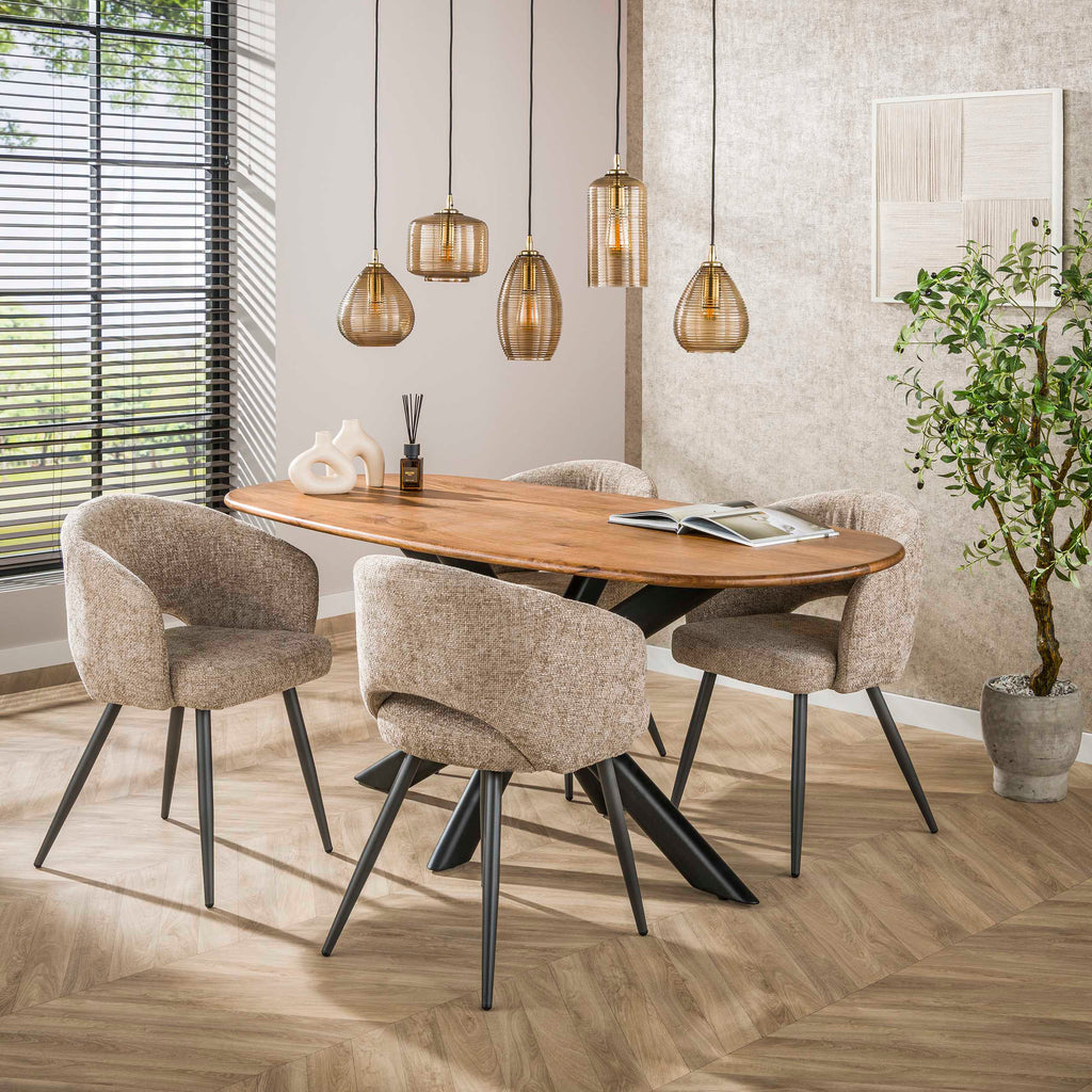 Pendelleuchte Stripe Horizontal 5-flammig