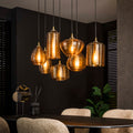 Pendelleuchte Stripe Horizontal 4+3-flammig