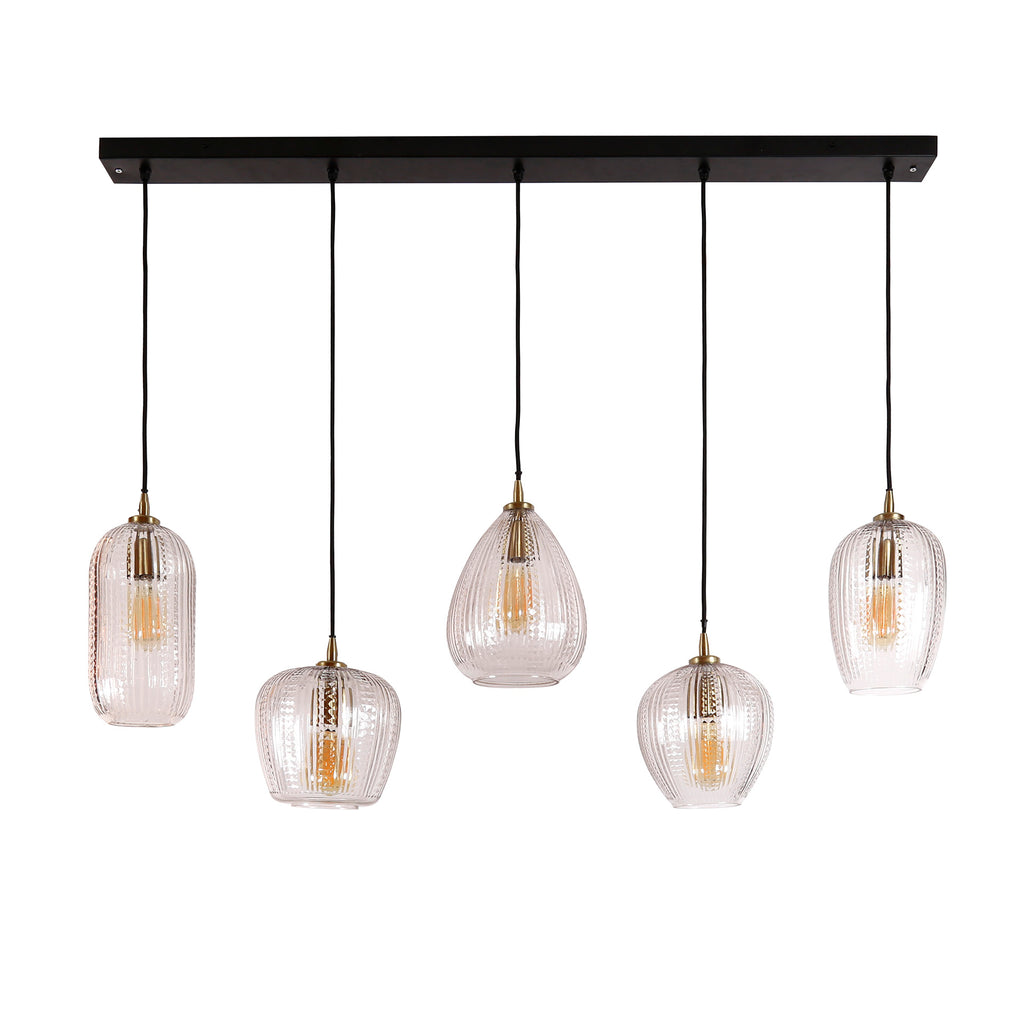Pendelleuchte Diamond Grain 5-Fassungen