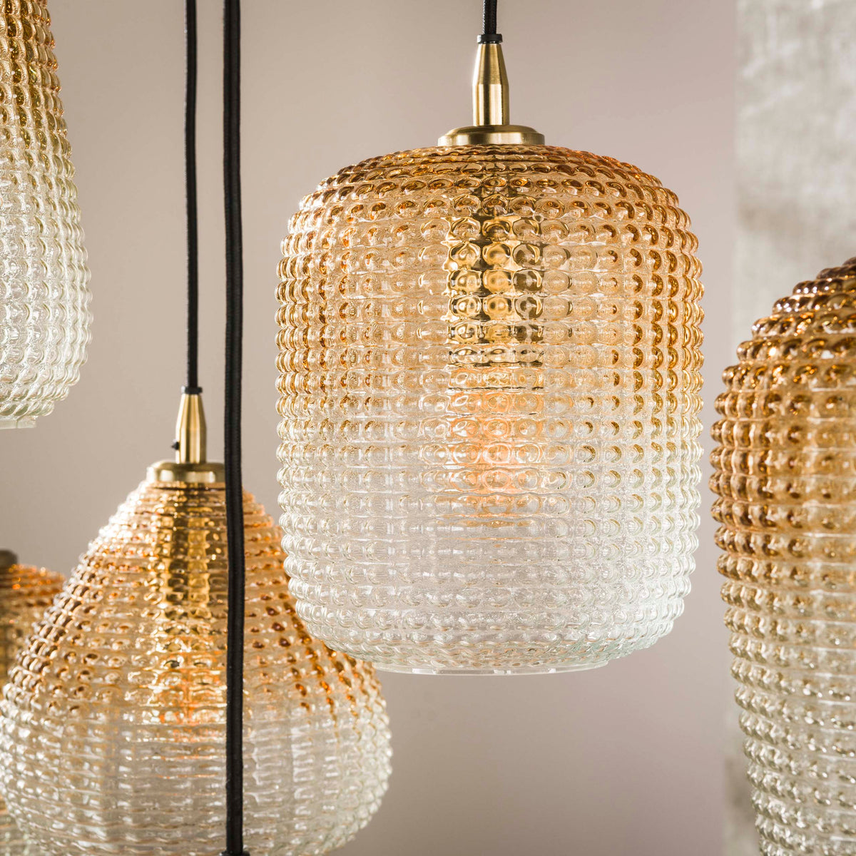 Pendant lamp Dot 5+4-sockets