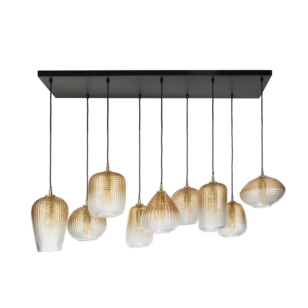 Pendant lamp Dot 5+4-sockets