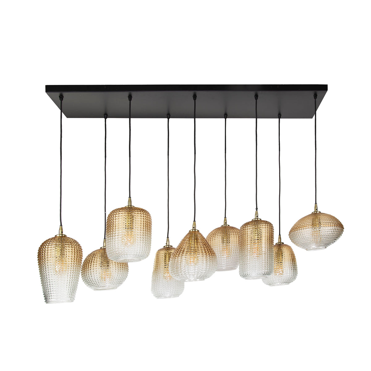 Pendant lamp Dot 5+4-sockets