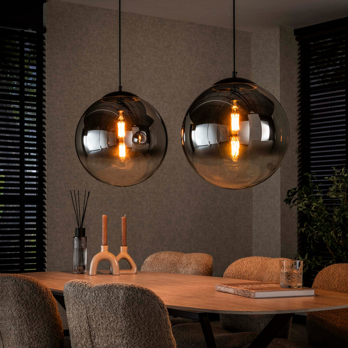 Pendant Lamp Bubble Shaded XL 2-socket