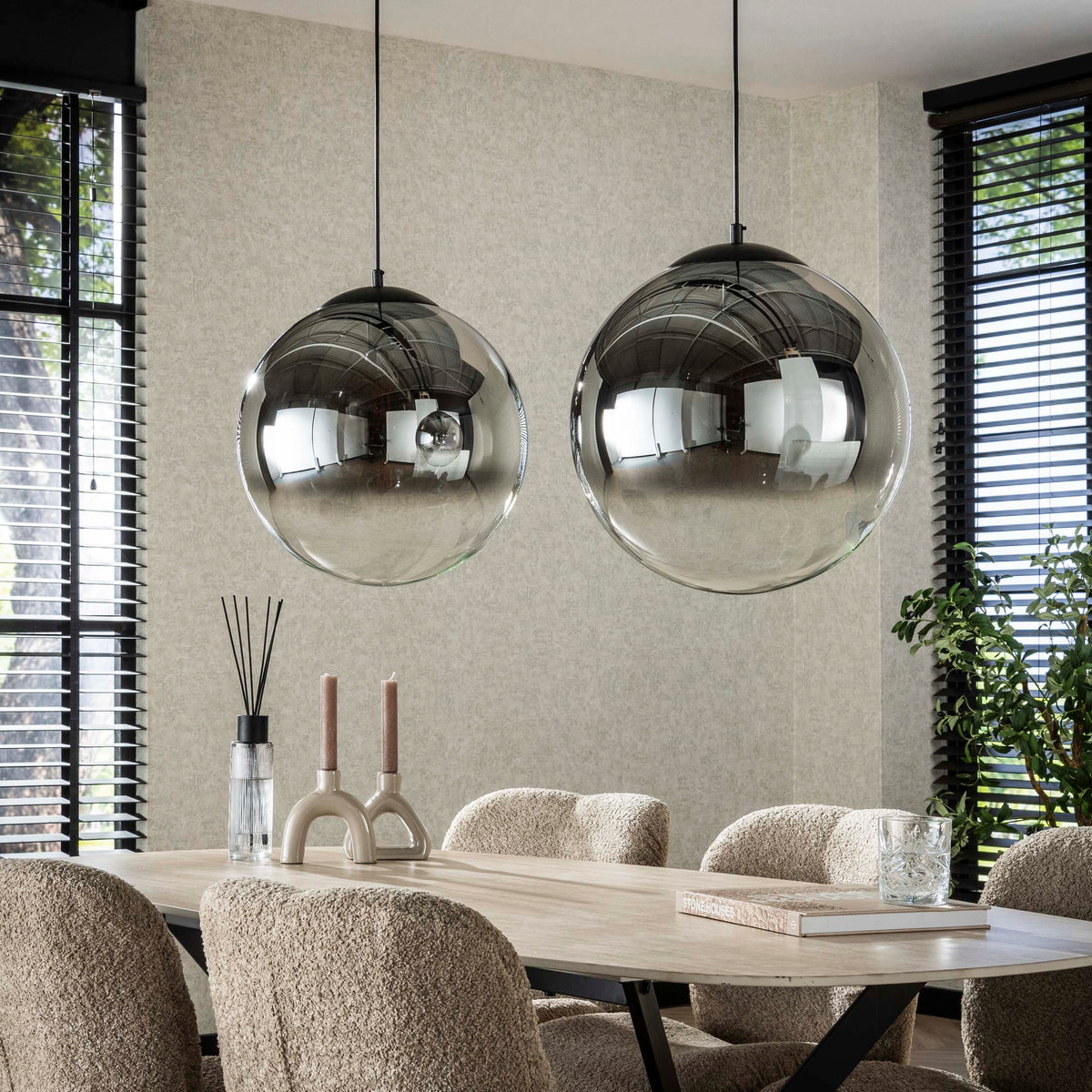 Pendant Lamp Bubble Shaded XL 2-socket