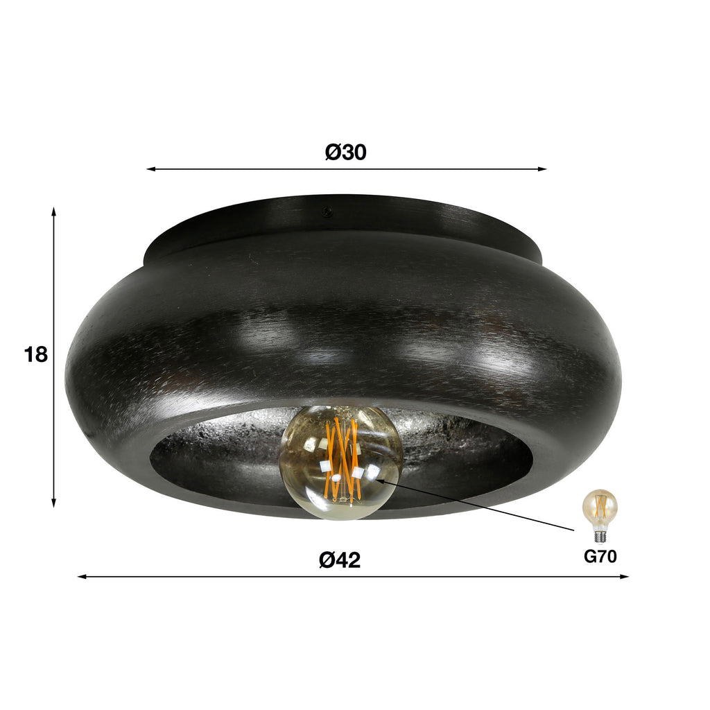 Ceiling light Sky 1-bulb Ø42cm