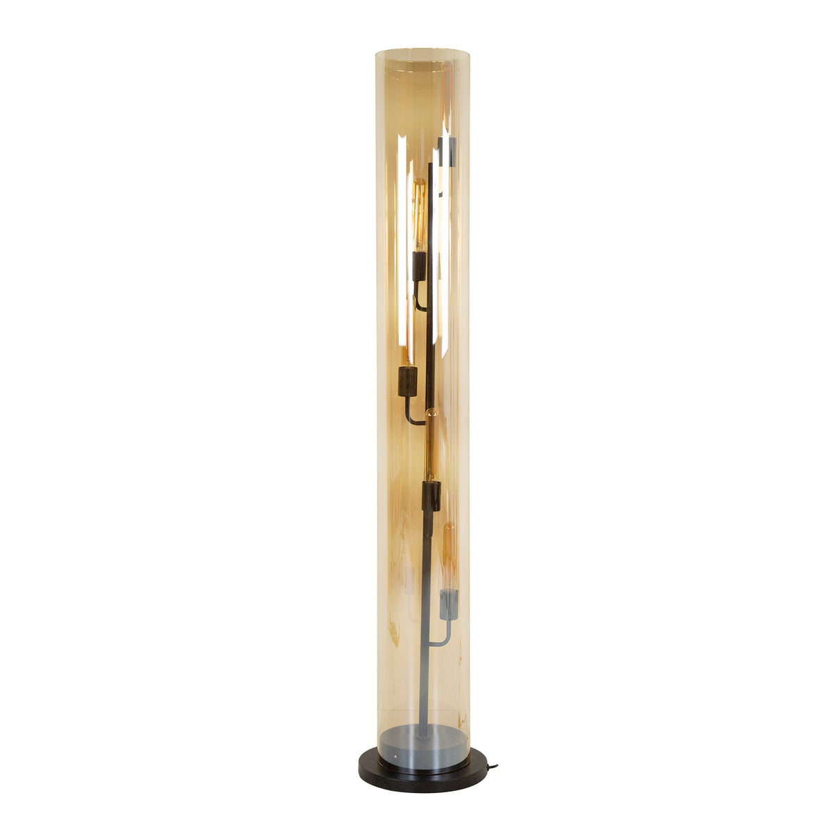 Stehleuchte Tube Glas 5-flammig